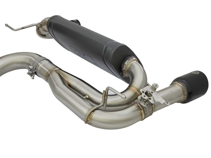 Escapes aFe MACHForce XP Cat-Back SS 16-17 BMW 340i/iX 440i/iX (F3X) L6-3.0L (B58) com ponteiras pretas