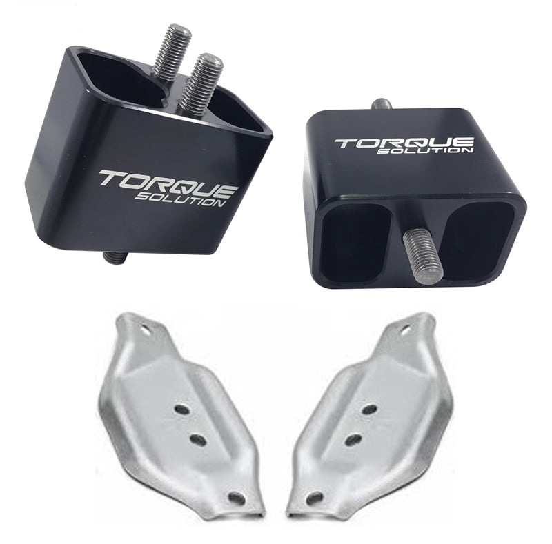 Torque Solution Soportes de motor de palanquilla sólida con placas de montaje: 02-14 Subaru WRX / 04-17 STI