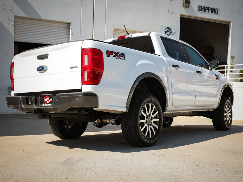 aFe Apollo GT Series 3in 409 SS Cat-Back Escape 2019 Ford Ranger 2.3L com ponteiras pretas