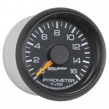 Auto Meter - 2-1/16" PYROMETER, 0-1600 °F, STEPPER MOTOR, GM FACTORY MATCH (8344)