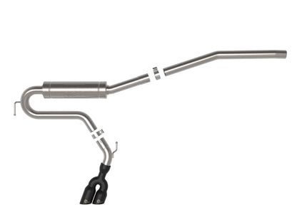 aFe Rebel Series 2.5in 409 SS Cat-Back Escape con punta negra 2022 Ford Maverick