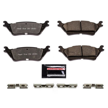 Power Stop 12-19 Ford F-150 trasero Z36 Camión y pastillas de freno de remolque con hardware
