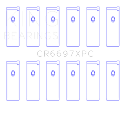 King Engine Bearings Nissan RB25DET/RB26DETT 24V pMaxKote Performance Rod Bearing Set - Size STD