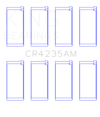 King Engine Bearings Hyundai 2.0L G4GC (Size +0.25mm) Con Rod Bearing Set