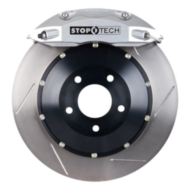 StopTech 01-06 BMW 330CI / 06-08 BMW Z4 Front BBK Silver ST-40 Calipers 332x32 Slotted Rotors