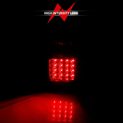 ANZO 2001-2002 Toyota 4 Runner LED lanternas traseiras pretas