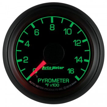 Auto Meter - 2-1/16" PYROMETER, 0-1600 °F, STEPPER MOTOR, FORD FACTORY MATCH (8444)