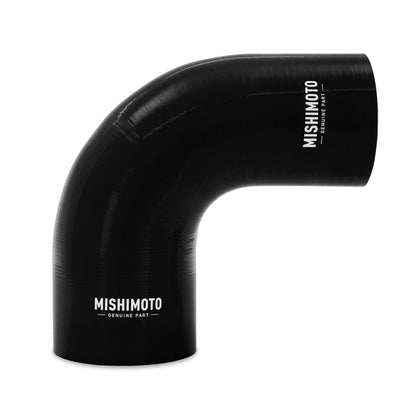Acoplador reductor de silicona Mishimoto 90 grados 3.5in a 4in - Negro