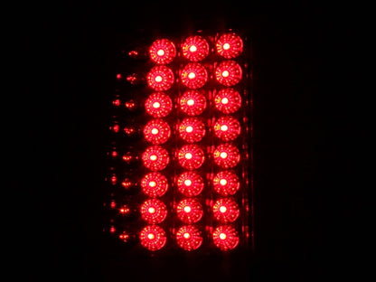 ANZO 2008-2015 Ford F-250 LED lanternas traseiras vermelho/transparente