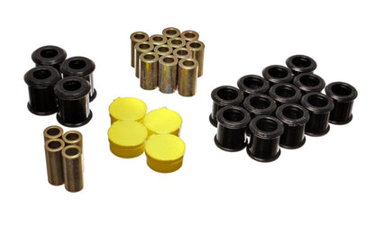 Suspensão Energy 89-94 Nissan 240SX (S13) Conjunto de buchas do braço de controle traseiro preto
