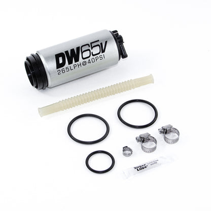 DeatschWerks DW65v Series 265 LPH Bomba de combustible compacta en el tanque con VW/Audi 1.8T FWD Set Up Kit