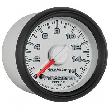 Auto Meter - 2-1/16" PYROMETER, 0-1600 °F, STEPPER MOTOR, GEN 3 DODGE FACTORY MATCH (8544)