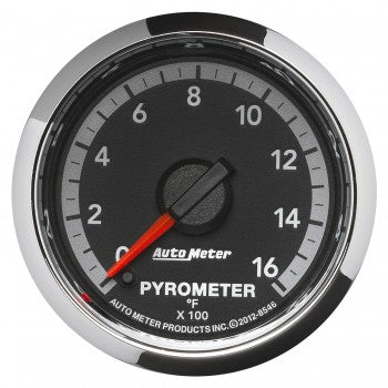 Auto Meter - 2-1/16" PYROMETER, 0-1600 °F, STEPPER MOTOR, GEN 4 DODGE FACTORY MATCH (8546)