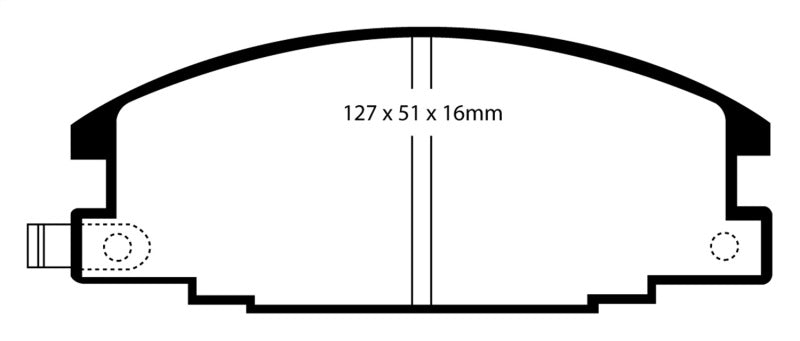 EBC 94-95 Honda Passport 2.6 Greenstuff Front Brake Pads