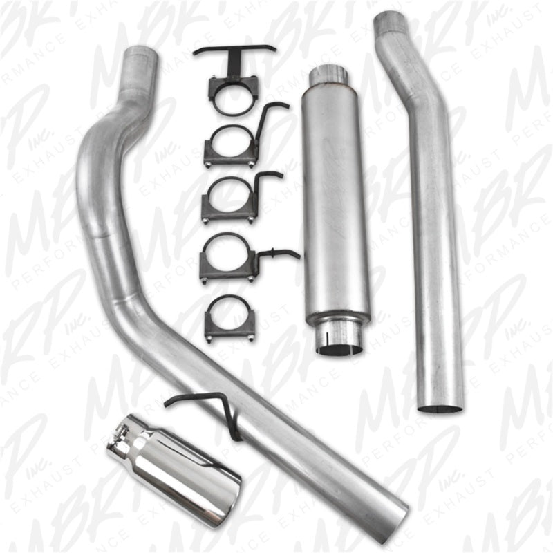 MBRP 2003-2007 Ford F-250/350 6.0L EC/CC Cat Back de un solo lado (Stock Cat)