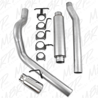 MBRP 2003-2007 Ford F-250/350 6.0L EC/CC Cat Back de un solo lado (Stock Cat)