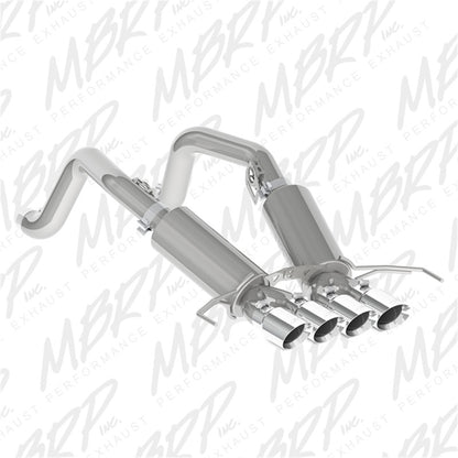MBRP 14-19 Chevy Corvette V8 6.2L 3 pol. T304 Dual Cat Back c/ 4 pol. Quad Dual Wall Tips