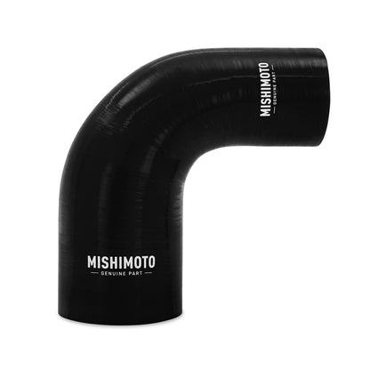 Acoplador redutor de silicone Mishimoto 90 graus 3 pol. a 3,5 pol. - Preto