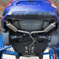 aFe POWER Takeda 16-17 Honda Civic I4-1.5L (t) 2.5-2.25in 304 SS CB Dual-Exit Exhaust Blue Tips