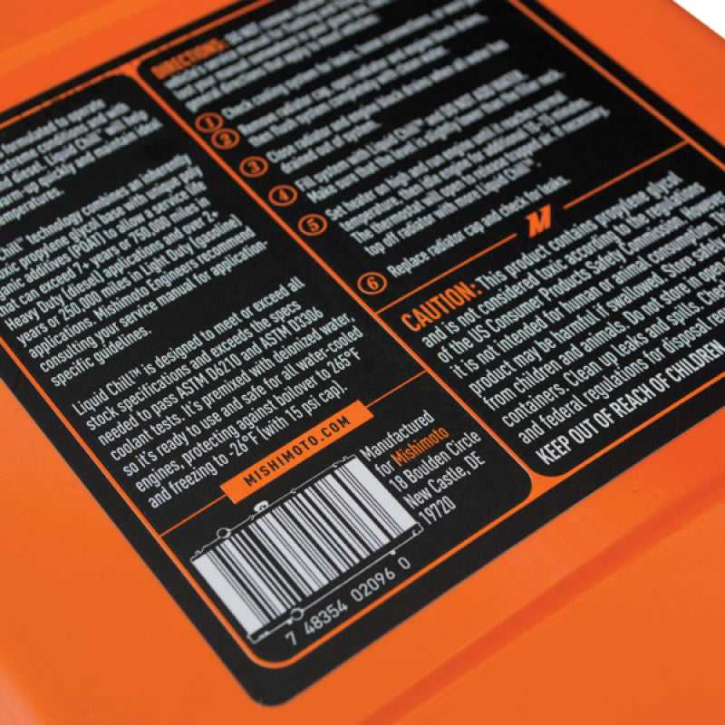 Líquido Arrefecimento Sintético Mishimoto Liquid Chill 64 onças - Pré-misturado