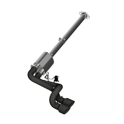 MBRP 09-14 Ford F150 Pre-Eje 4.5in OD Tips Dual Outlet 3in Black Coated Cat Back Escape