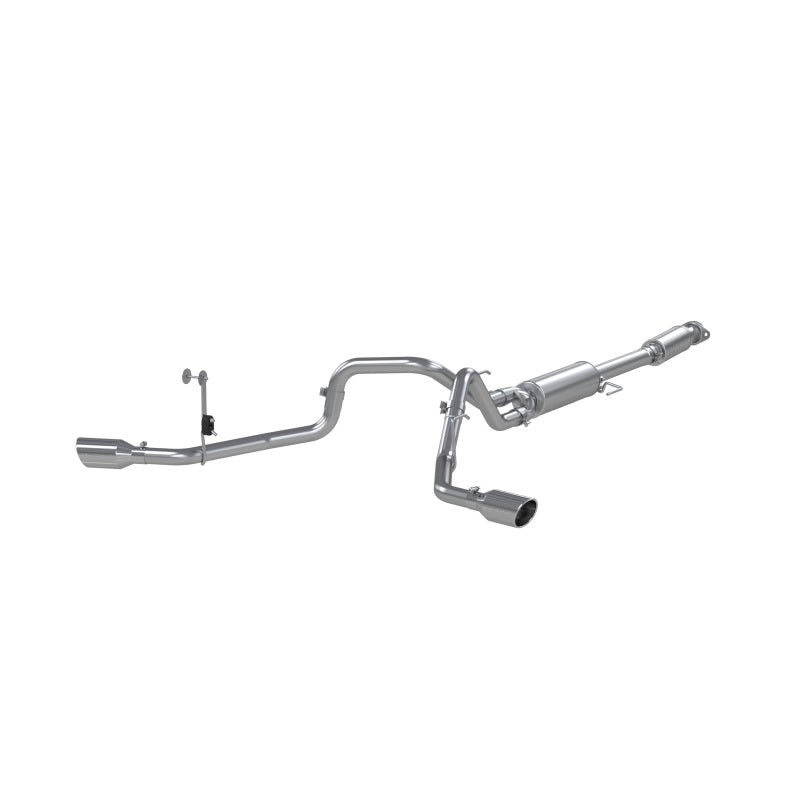 MBRP 2021+ Ford F150 2.7L/3.5L/5.0L 3 pol. Aço aluminizado Cat-Back 2.5 pol. Escape lateral duplo dividido