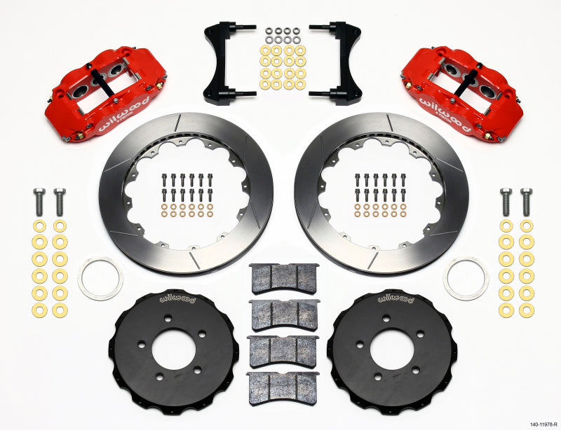 Kit de boné frontal Wilwood Narrow Superlite 6R 12,88 pol. Vermelho 2006-Up Civic/CRZ