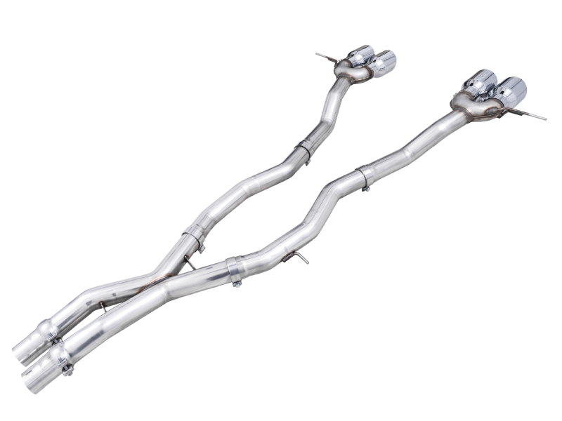 Escape AWE Track Edition Catback para BMW G8X M3/M4 - Puntas cromadas plateadas