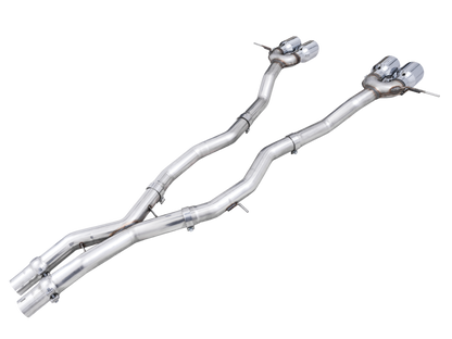 Escape AWE Track Edition Catback para BMW G8X M3/M4 - Puntas cromadas plateadas