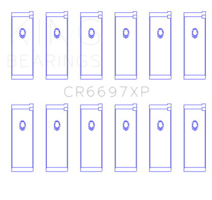 King Engine Bearings Nissan RB25/RB26 Performance Rod Bearing Set - Size STDX