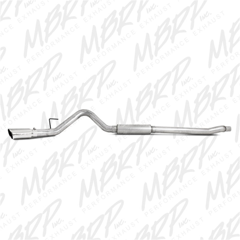 MBRP 11-13 Ford F-250/350/450 6.2L V8 Gas 4in Cat Back Sistema de escape de alumbre de un solo lado