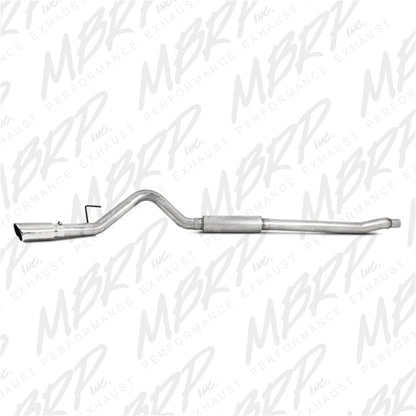 MBRP 11-13 Ford F-250/350/450 6.2L V8 Gas 4in Cat Back Sistema de escape de alumbre de un solo lado