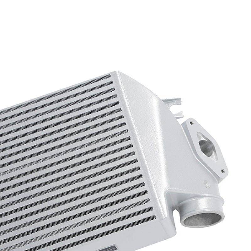 Mishimoto 08-14 Subaru WRX Kit de intercooler de montaje superior - Mangueras plateadas y azules con recubrimiento de polvo
