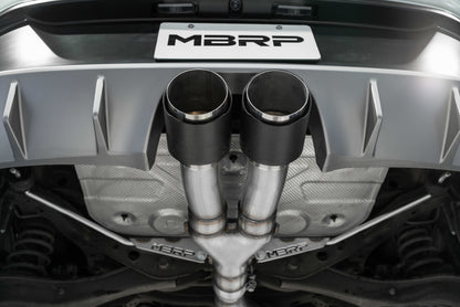 2019+ MBRP Hyundai Veloster Turbo Cat Back - Acero inoxidable T304 - Punta de fibra de carbono