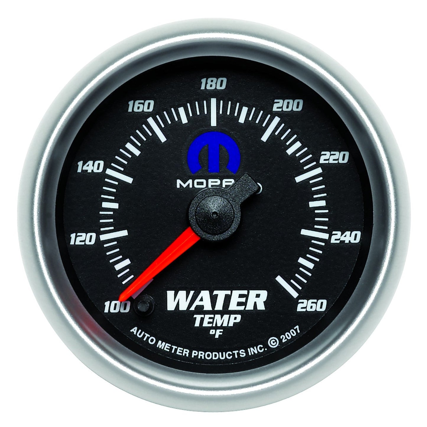 AutoMeter - 2-1/16" WATER TEMPERATURE, 100-260 °F, STEPPER MOTOR, BLACK, MOPAR (880018)