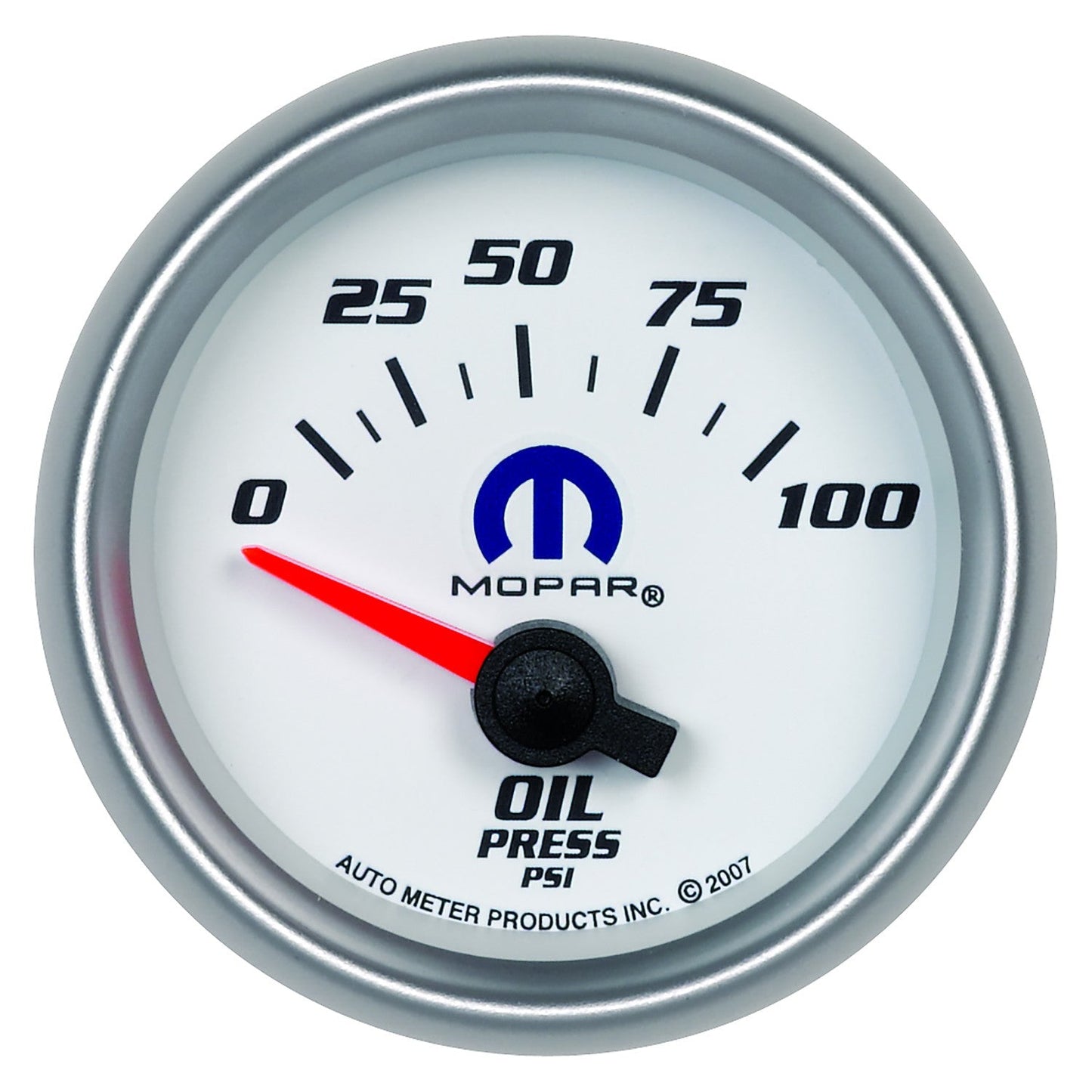 AutoMeter - 2-1/16" OIL PRESSURE, 0-100 PSI, AIR-CORE, WHITE, MOPAR (880029)