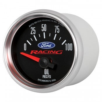 Auto Meter - 2-1/16" OIL PRESSURE, 0-100 PSI, AIR-CORE, FORD RACING (880076)