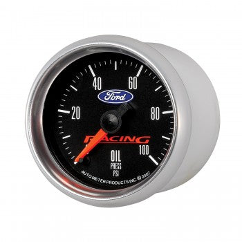 Auto Meter - 2-1/16" OIL PRESSURE, 0-100 PSI, STEPPER MOTOR, FORD RACING (880085)