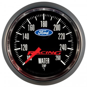 Auto Meter - 2-1/16" WATER TEMPERATURE, 100-260 °F, STEPPER MOTOR, FORD RACING (880086)
