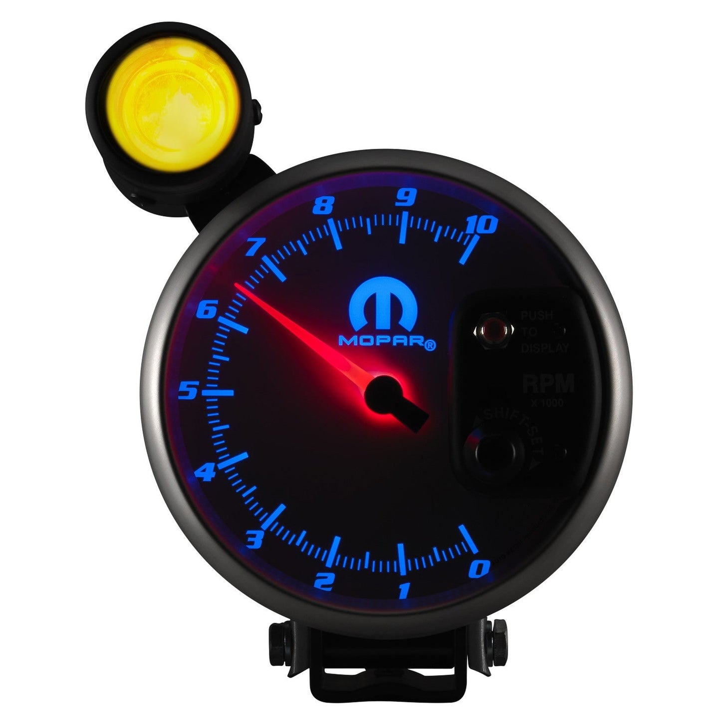 AutoMeter - TACOMETRO DE PEDESTAL DE 5", 0-10,000 RPM, 2.5 PPR, BLANCO, MOPAR (880410)