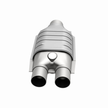 MagnaFlow Universal Catalytic Converter 2inch Inlet/2.5inch Outlet Dual/Single Oval Shape