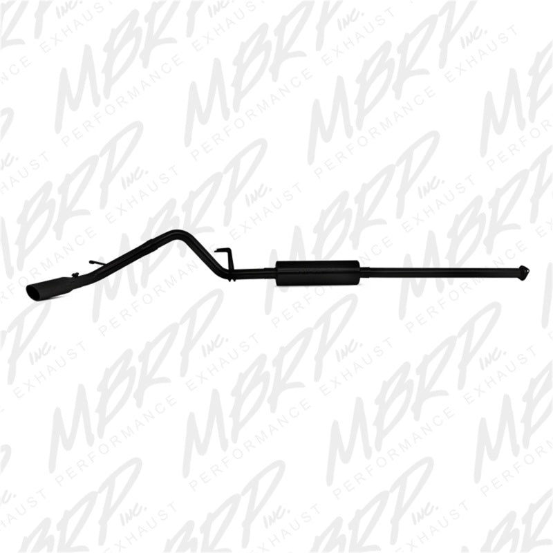 MBRP 09-14 Toyota Tacoma 4.0L EC/CC Cat-Back Salida única AL - Negro