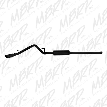 MBRP 09-14 Toyota Tacoma 4.0L EC/CC Cat-Back Salida única AL - Negro