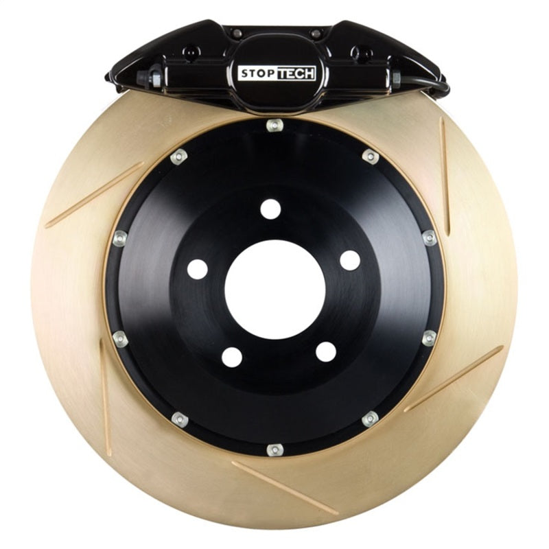 StopTech 95-02 Nissan Skyline Rear BBK w/ Black ST-22 Calipers w/ Zinc Slotted 355X32mm Rotors