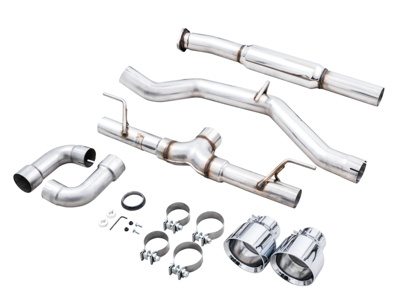 AWE Subaru BRZ/Toyota GR86/Toyota 86 Track Edition Cat-Back Exhaust-Chrome Silver Tips
