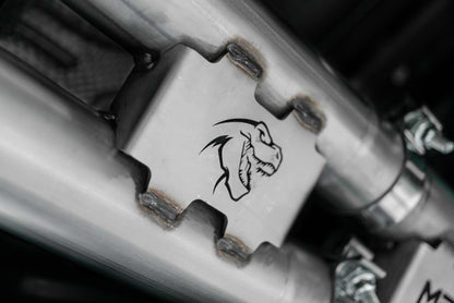 MBRP 2021 Ram TRX 6.2 S/C 3in Catback Puntas de fibra de carbono traseras dobles (Carrera) - T304