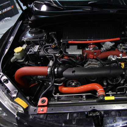 Mishimoto 08+ Subaru WRX/STi Performance Kit de admisión de aire frío - Rojo arrugado