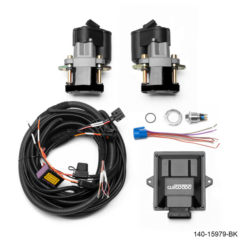 Kit retrofit de freio de estacionamento eletrônico Wilwood - 0,810 pol. Rotor preto