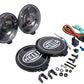 Hella 500 Series 12V Black Magic Halogen Driving Lamp Kit