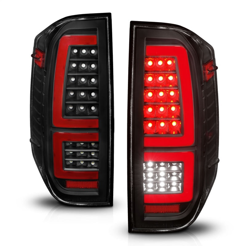 ANZO 2014-2021 Toyota Tundra LED luces traseras carcasa negra/lente transparente